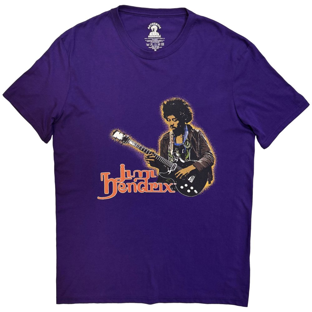Jimi Hendrix - Halloween Heren Tshirt - Paars